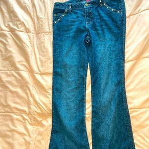 Y-2k jeans with rhinestones